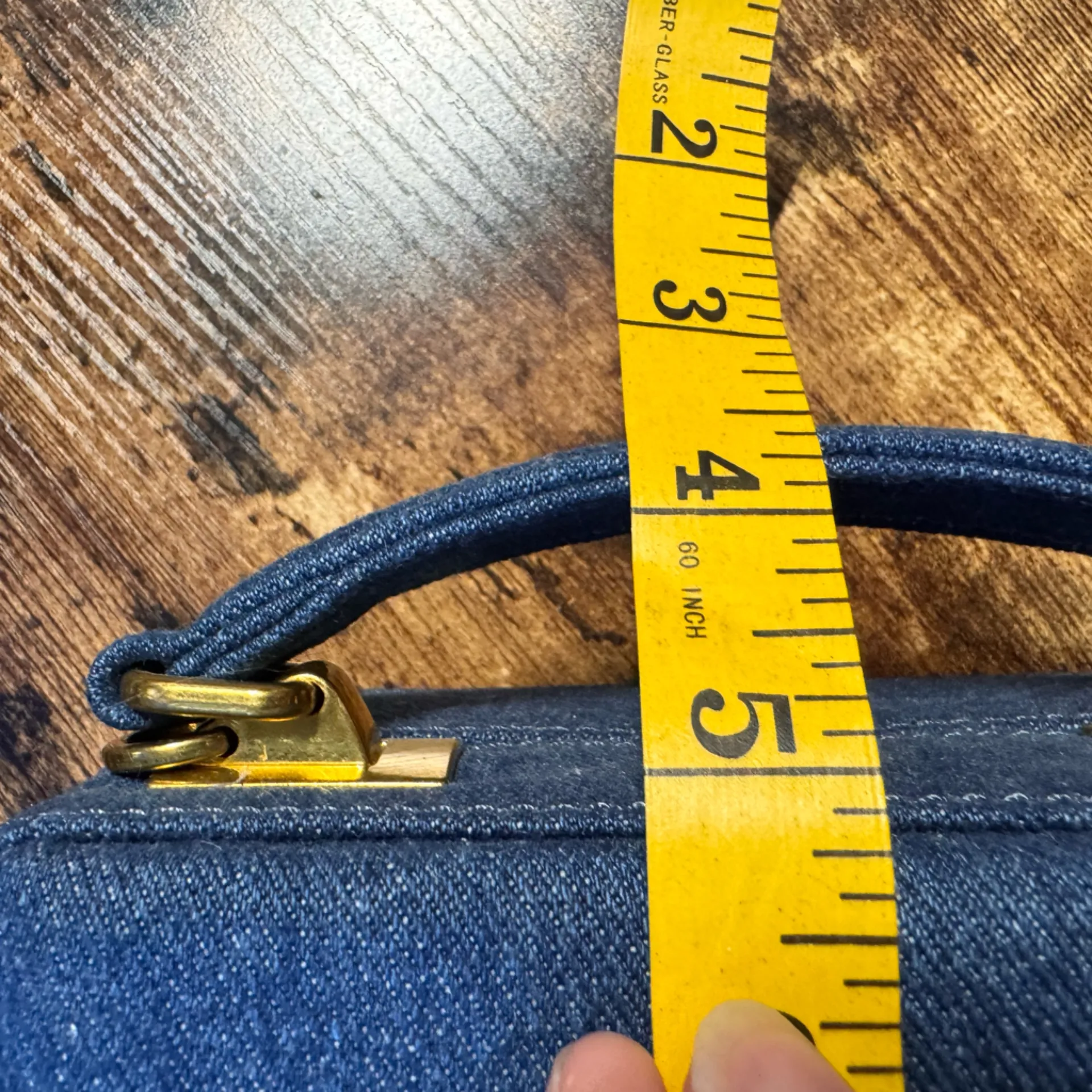 Brandon Blackwood Blue Denim handbag OS - Image 4