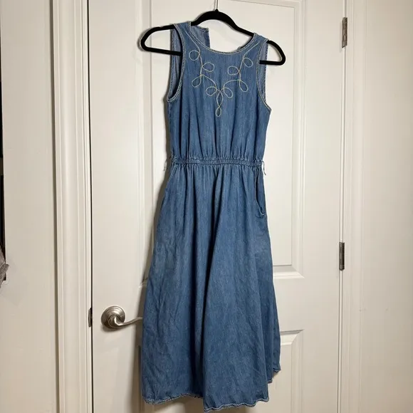 Vintage Oscar de‎ la Renta Jean Dress for Saks Fifth Avenue • Size Medium - Image 11
