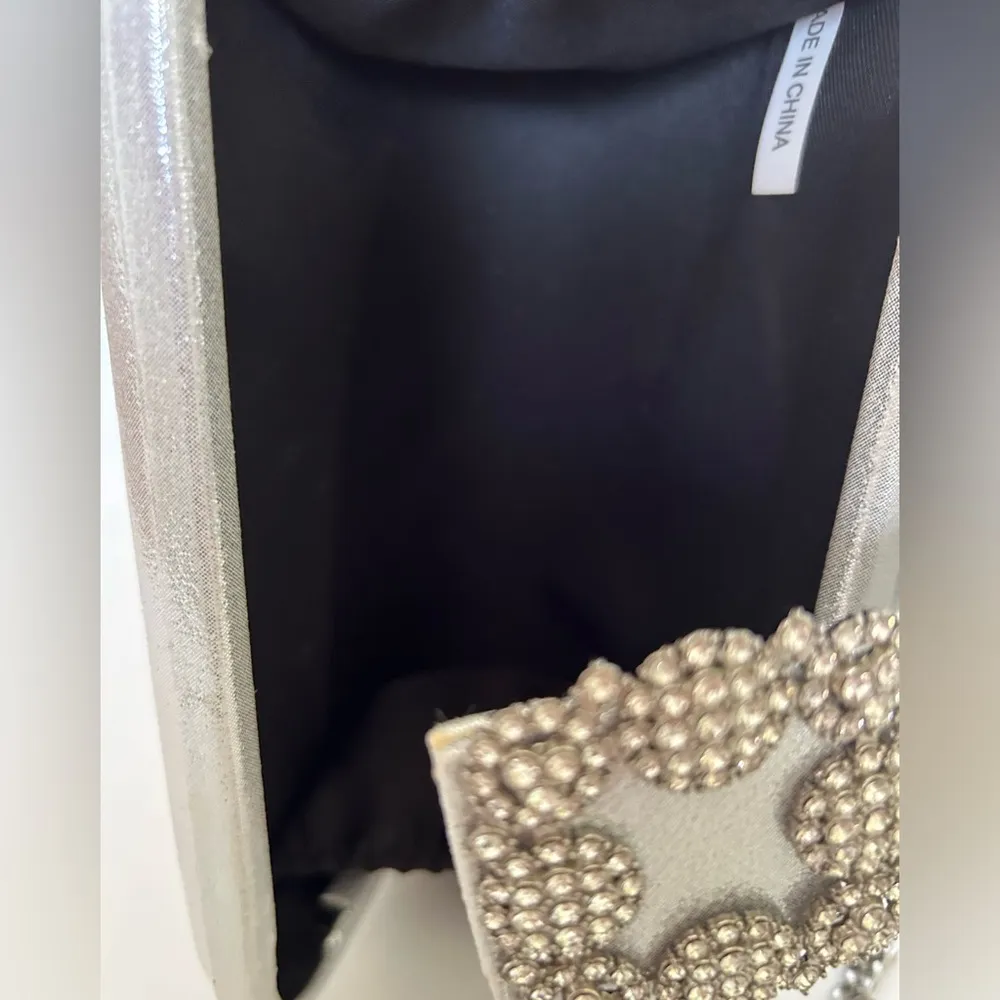 Silver Metallic Shoulder Bag - Image 5