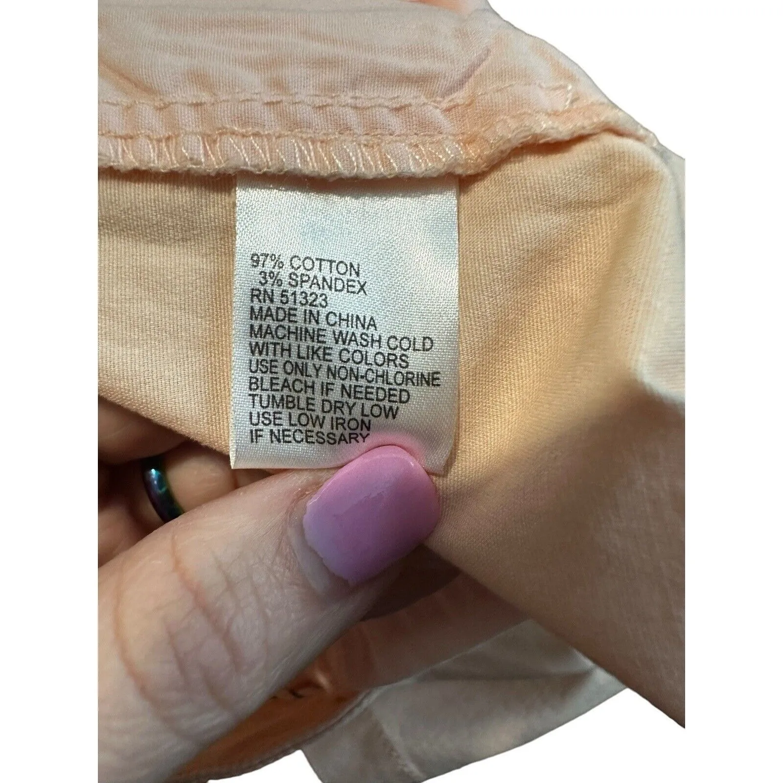 NWT Cremieux Women’s Shorts Size 14‎ Peach 4 Inch Inseam Lightweight Stretch GH4 - Image 5