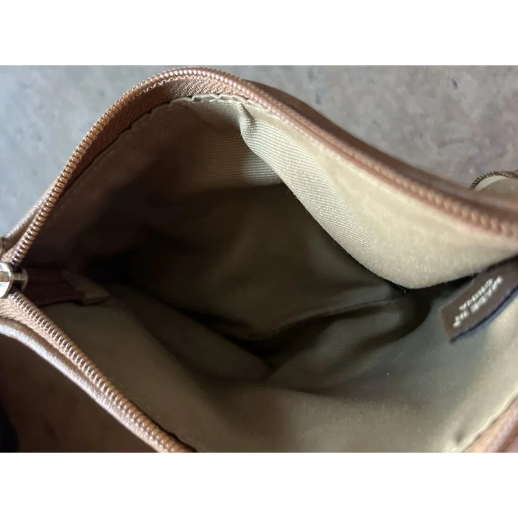 Coach Y2K Demi Striped Leather, Suede and Canvas Signature C Wristlet Small Bag - Image 13