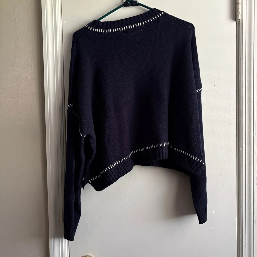 Jessica Simpson Game Day Blue sweater large nwt - Image 3