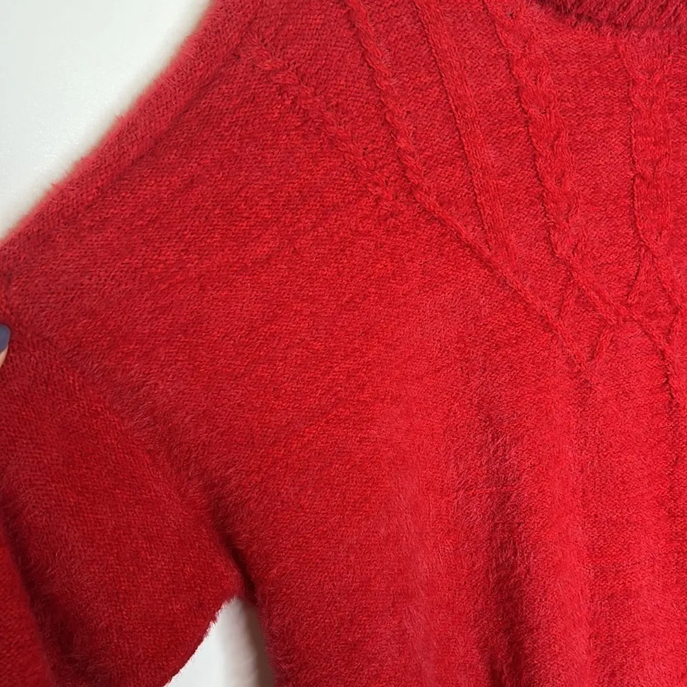 Maurice’s Red Cowl Neck Pullover Knit Sweater - Image 4