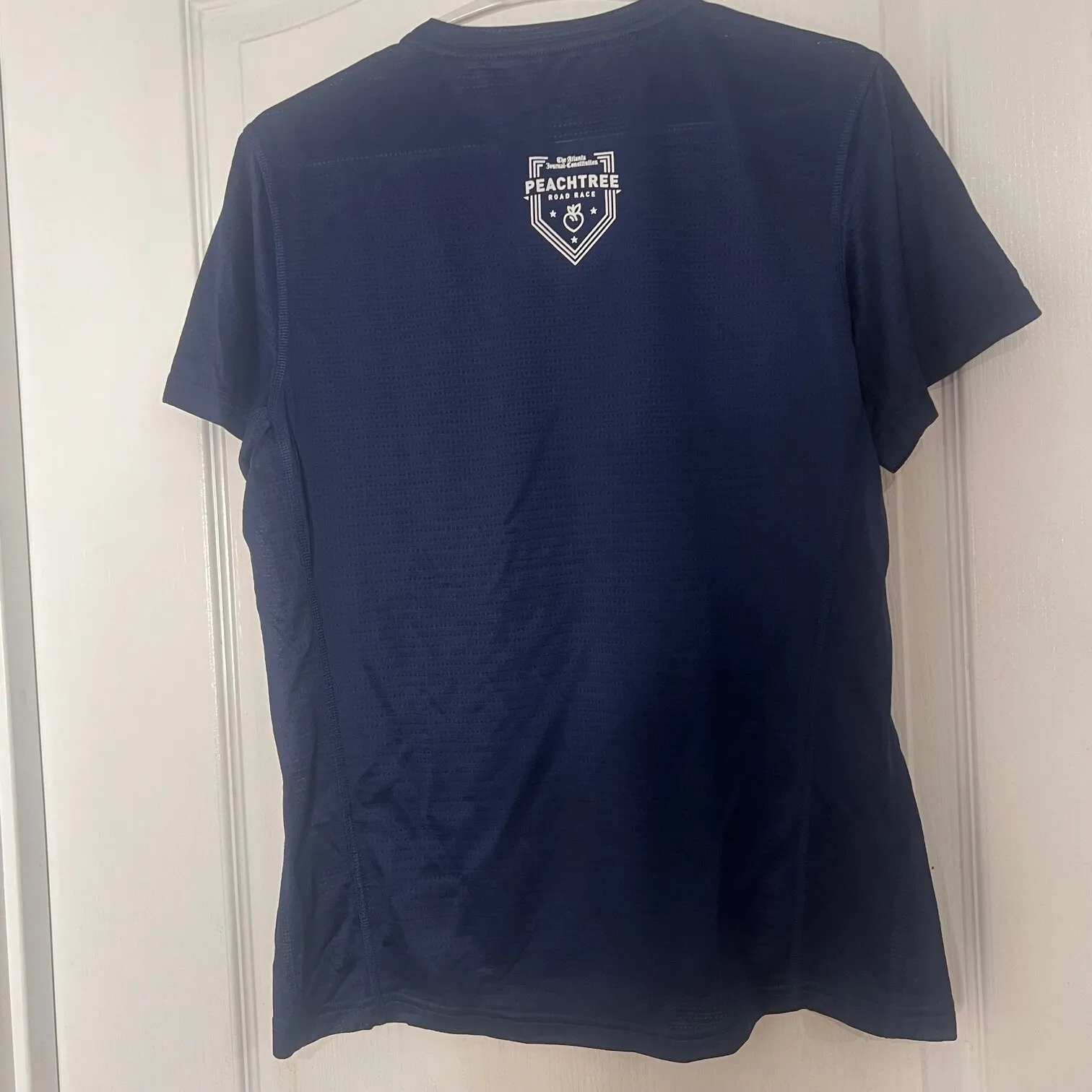 Adidas Womens Aeroready Running T-Shirt Atlanta Short‎ Sleeve Blue Size Medium - Image 7