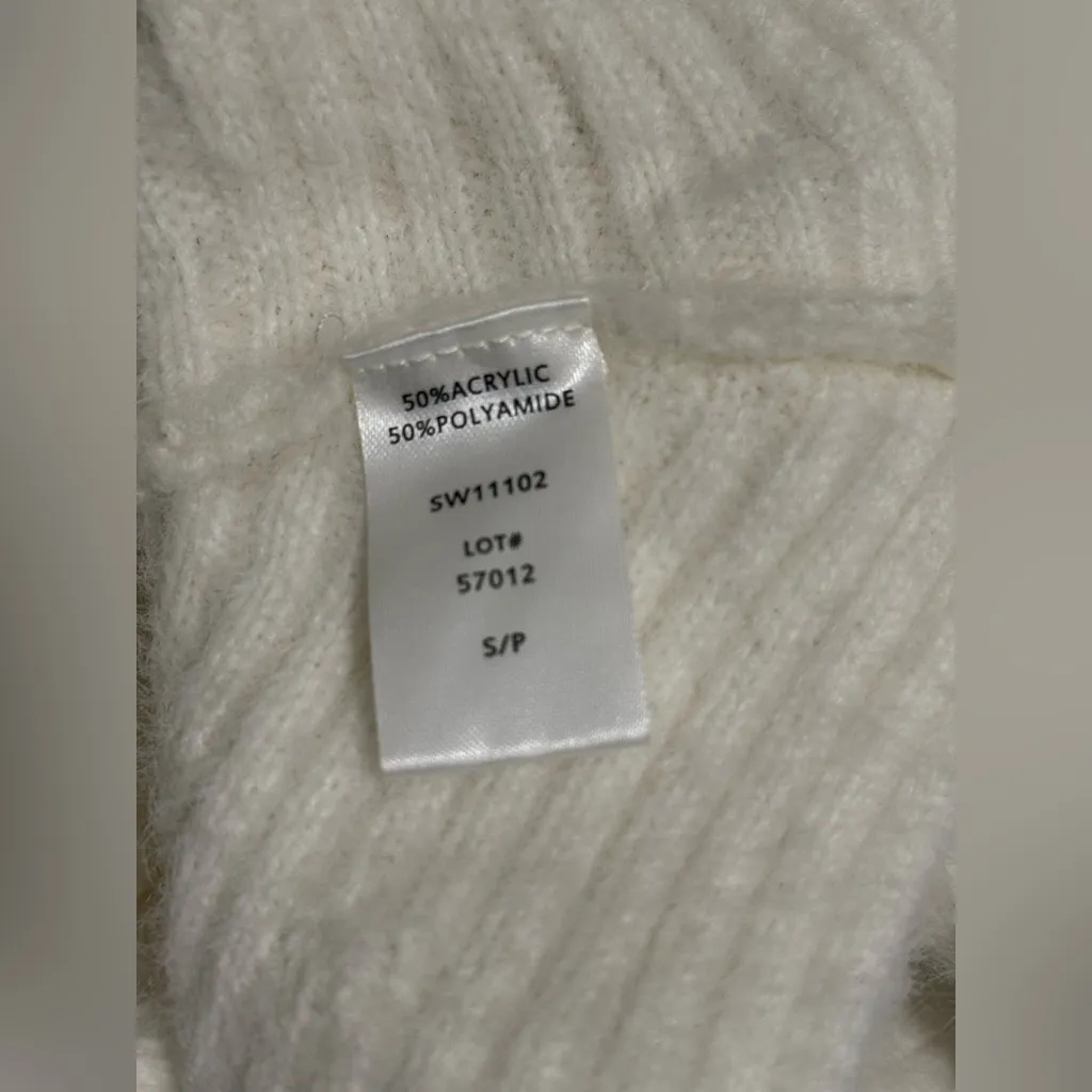 Elan Off-the-Shoulder White Sweater - Image 8