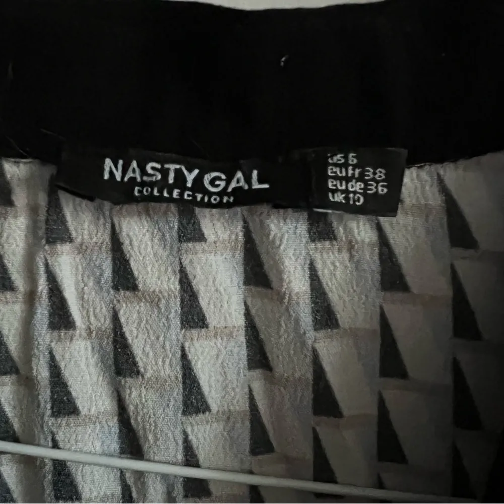 Printed Collar Detail Skater Dress Size US 6 - Image 4