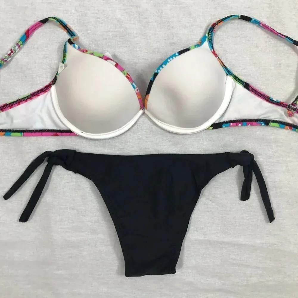 Recco Size M brazilian floral print bikini set. New With Tags Pink Size M - Image 5