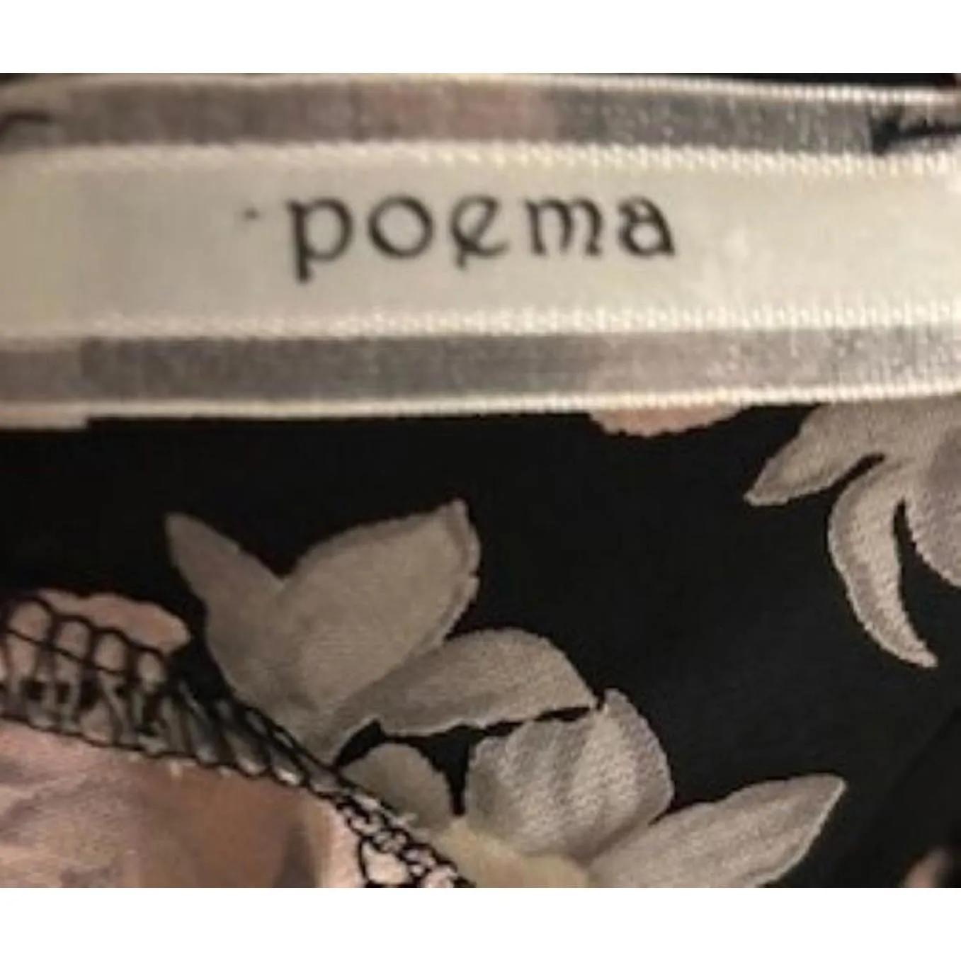 Romantic Mini‎ Dress/Tunic M Black Pink Floral Boho Cottagecore Coquette Elegant - Image 3