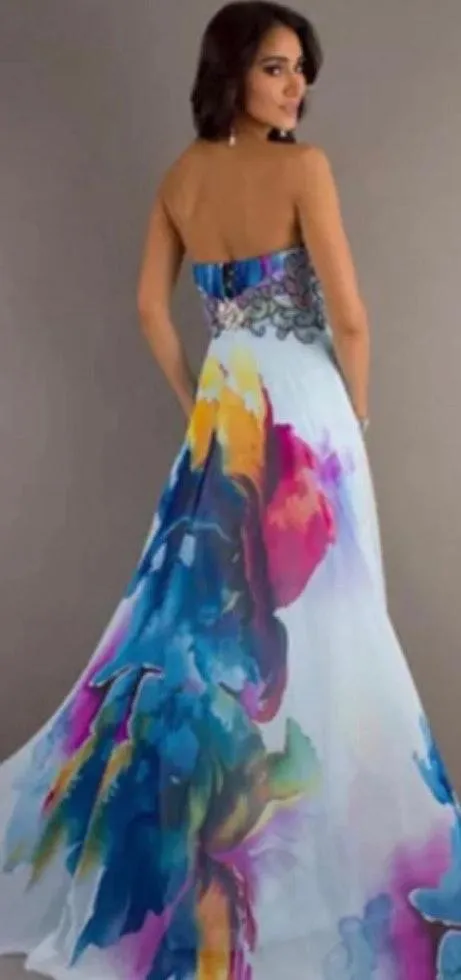 Maxi Dress Floral Size L - Image 2