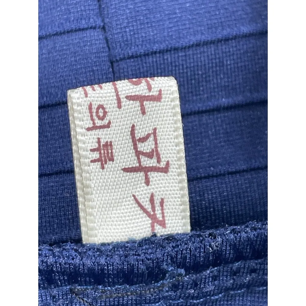 Womens Blue Cowl Neck Ribbed Long Sleeve Dress SKU 7641 Size L Size L - Image 10