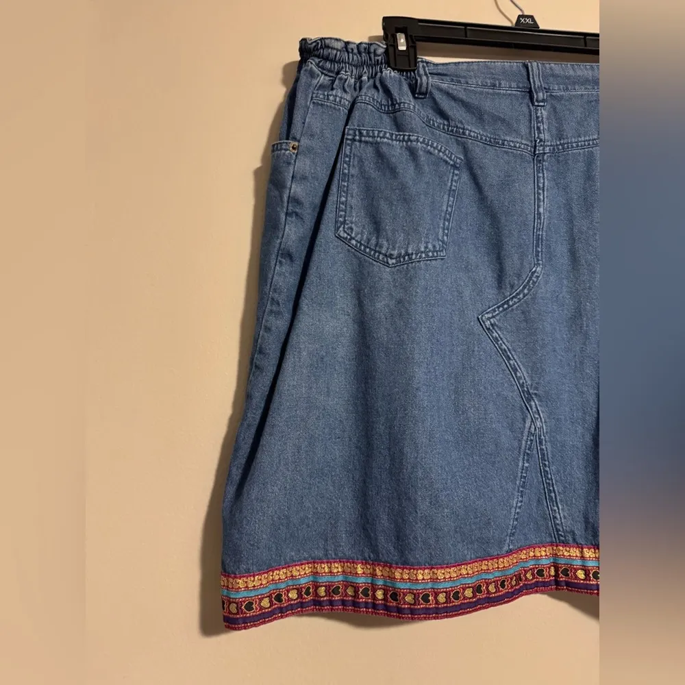 Preloved Victoria Jones Woman Vintage Embroidered Floral Matching Set 1X/2X Blue Size undefined - Image 13