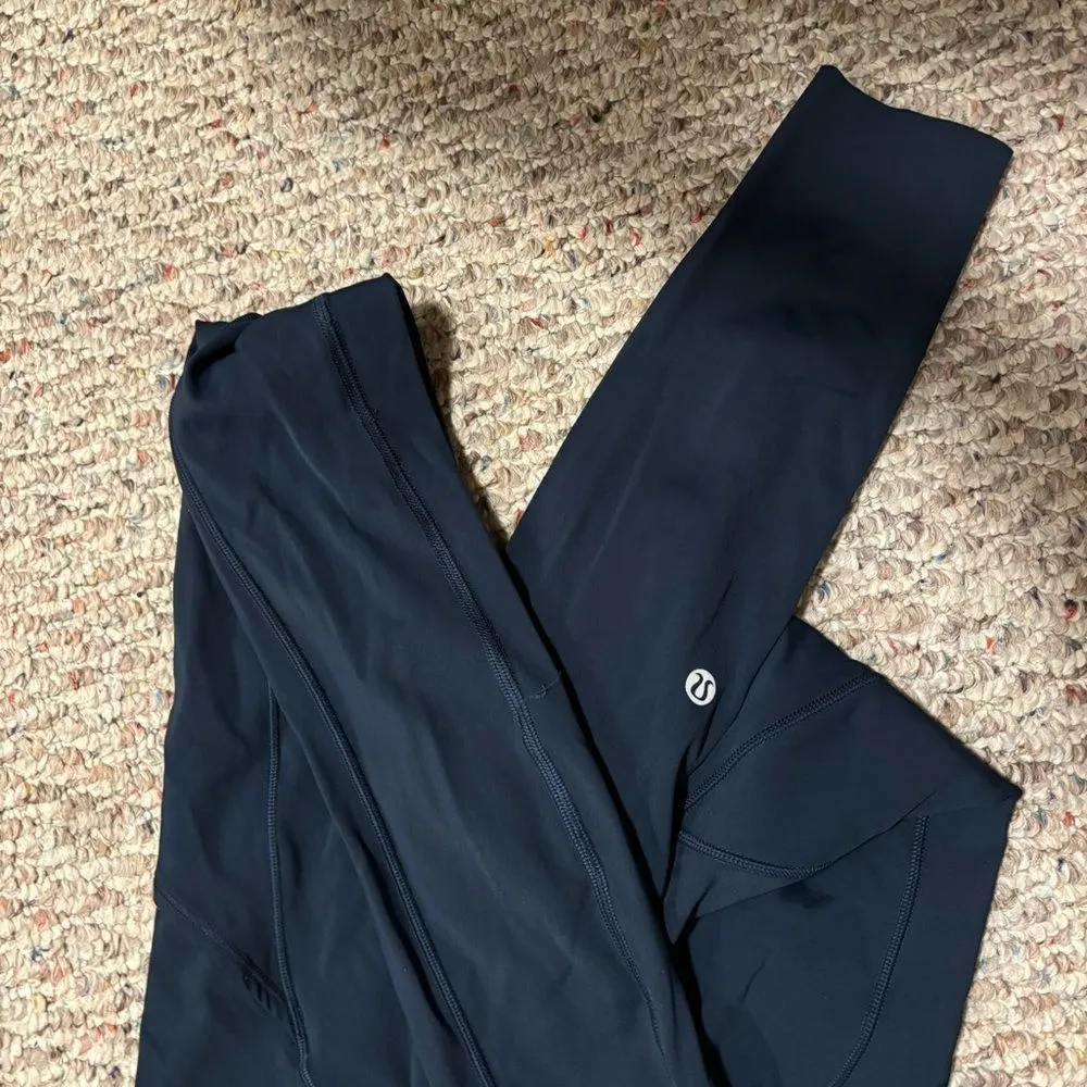 Lululemon Fast & Free 7/8 Tight II *Non-Reflective Nulux 25" Blue- Size 2 - Image 4