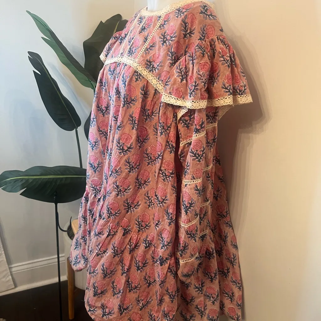 Fox & Hen Pink Mini Dress size L Blue Size L - Image 5