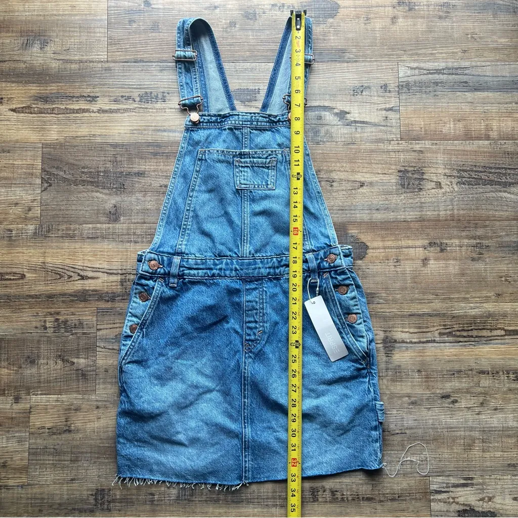 Esprit Womens 100% Cotton Denim Skirt Overalls Size Large NWT - Image 4