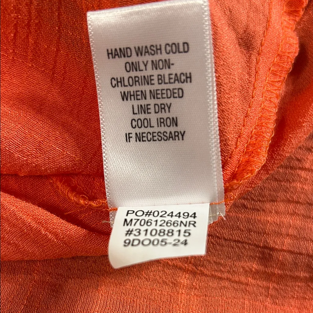 New Directions Women's Coral Lace Detail Top Size Large - Image 6