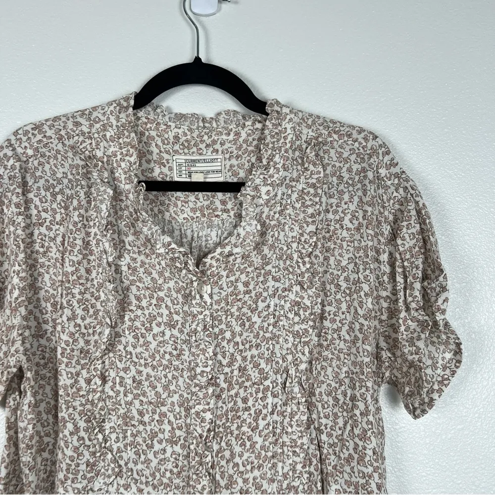 Current Elliot Short‎ Sleeve Blouse Sz 3 (L) - Image 3
