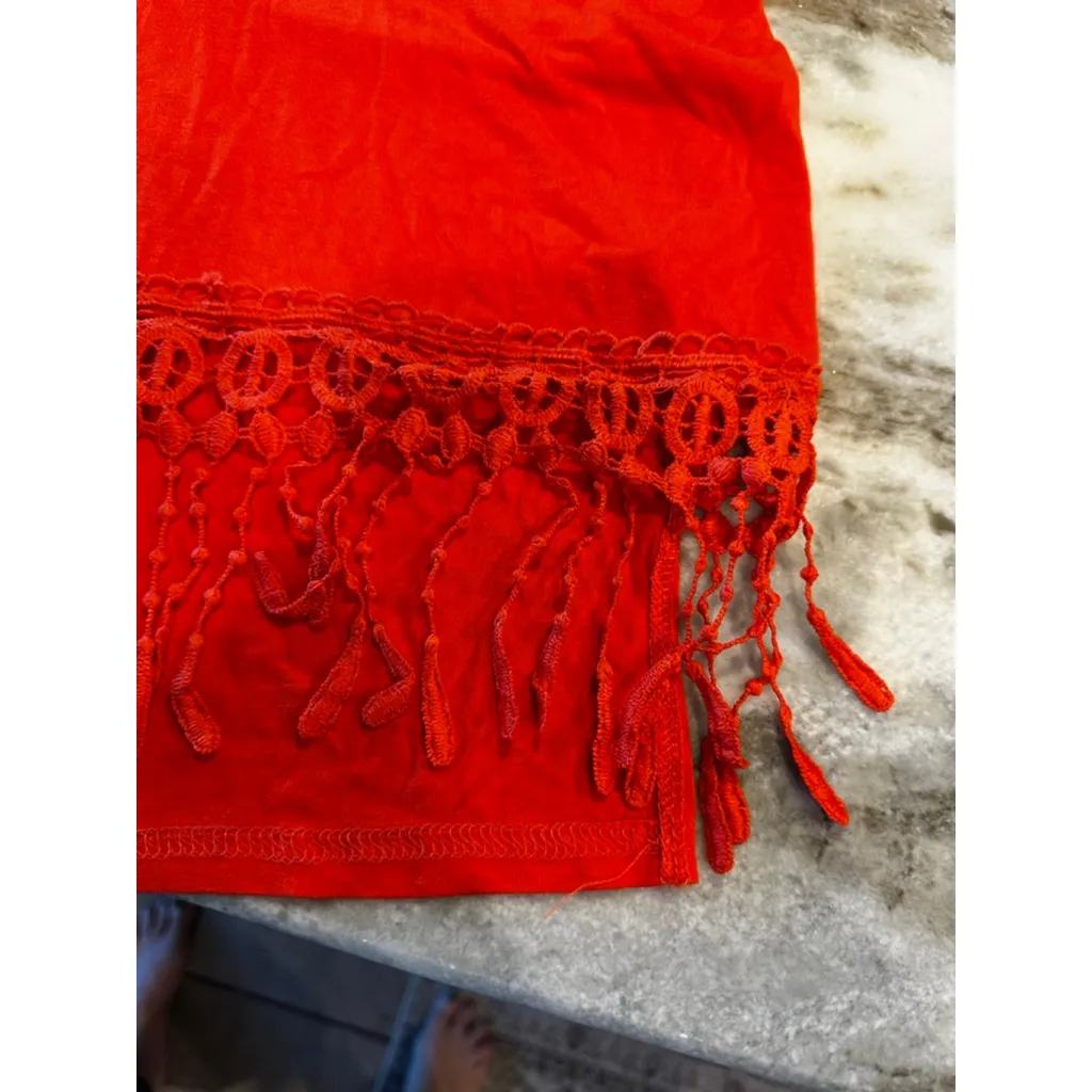 Women's Sunny Lei Red Off - Image 8