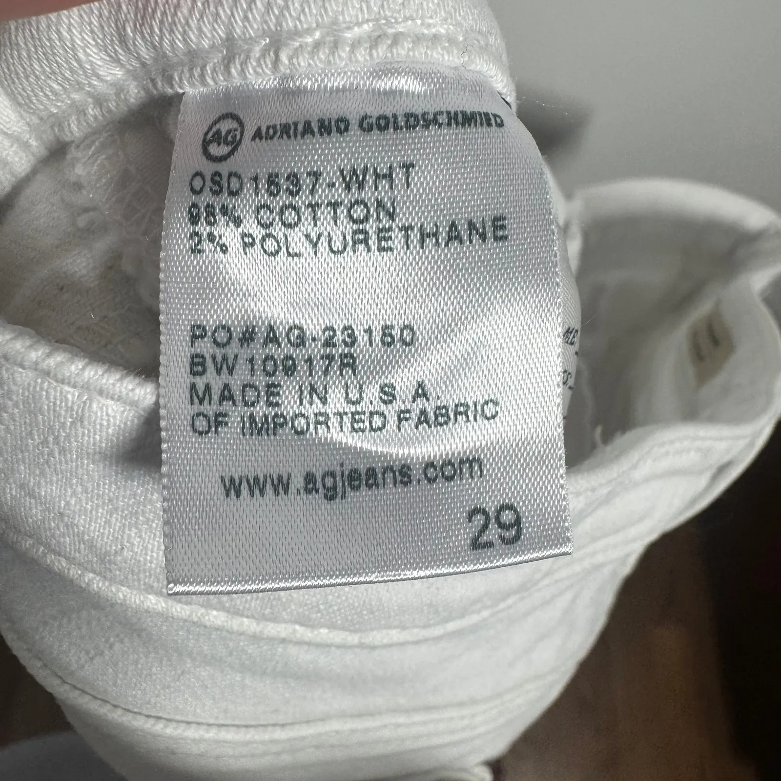 Adriano Goldschmied The Brooke Bermuda Short Women 29 White Denim Modest Preppy - Image 8