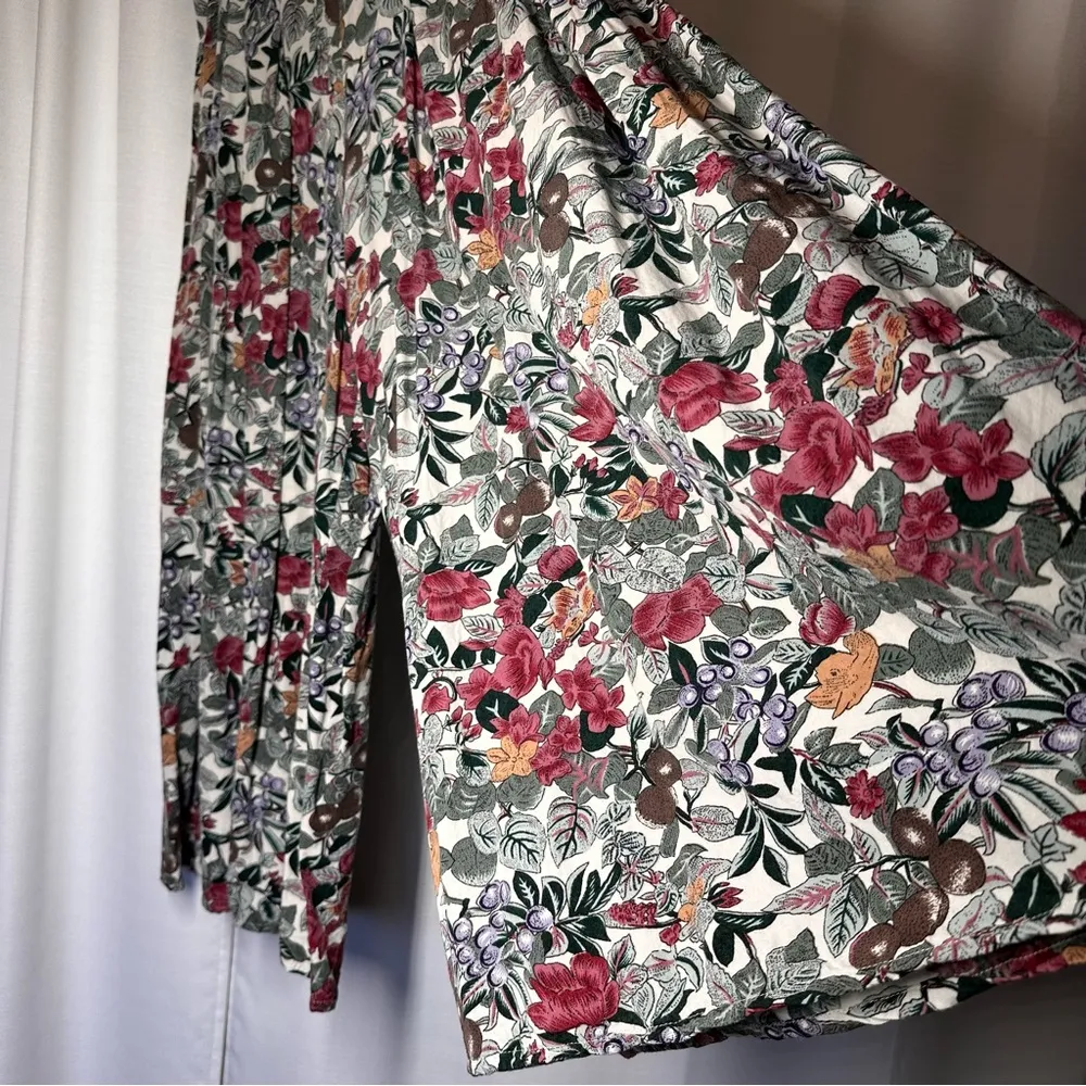 Vtg OUTBACK RED Gaucho Pants S Floral Flowy Wide Leg Cowgirl Western Boho 90s - Image 3