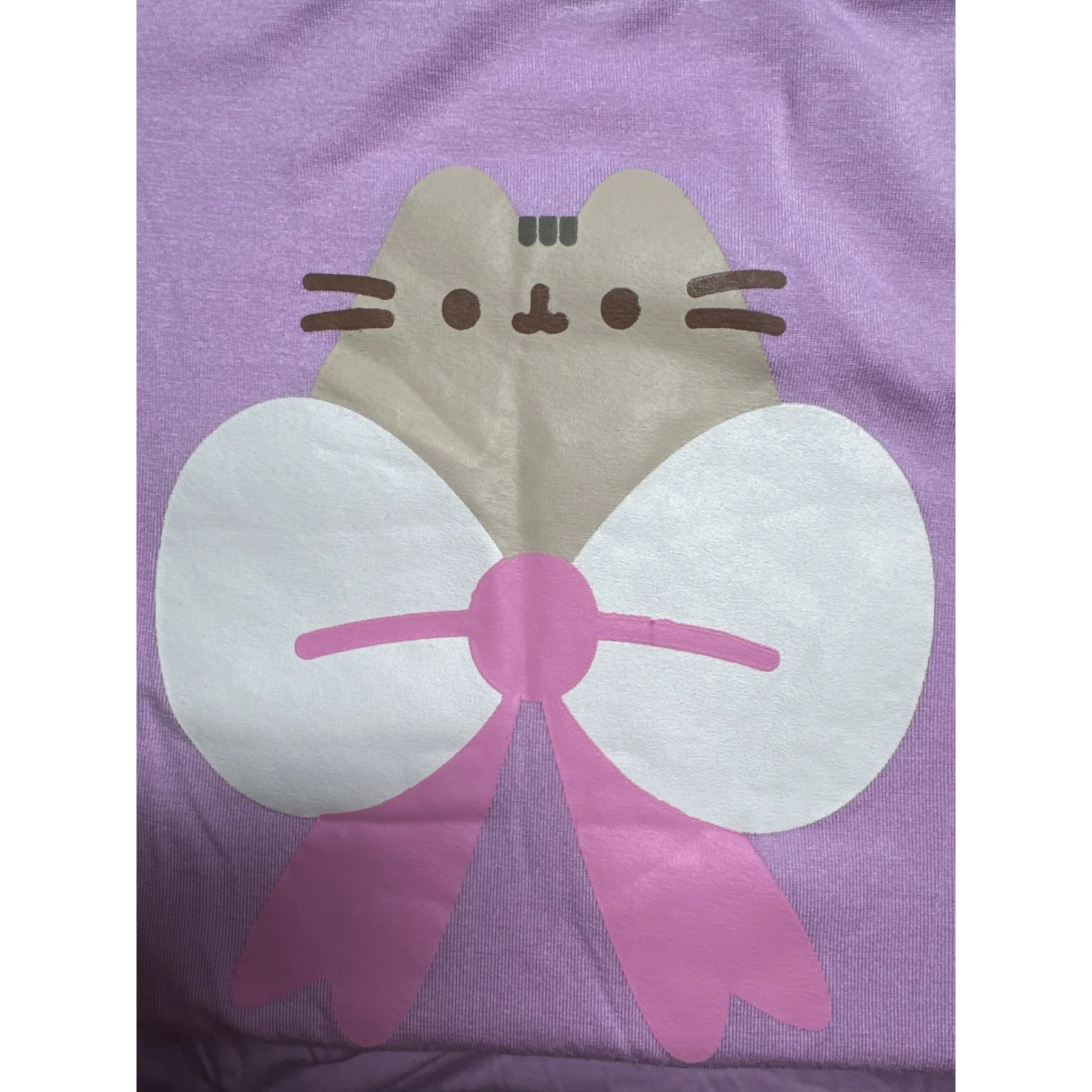 Pusheen The‎ Cat x Unique Vintage Purple Graphic T-Shirt Womens XL/14 NWT - Image 8