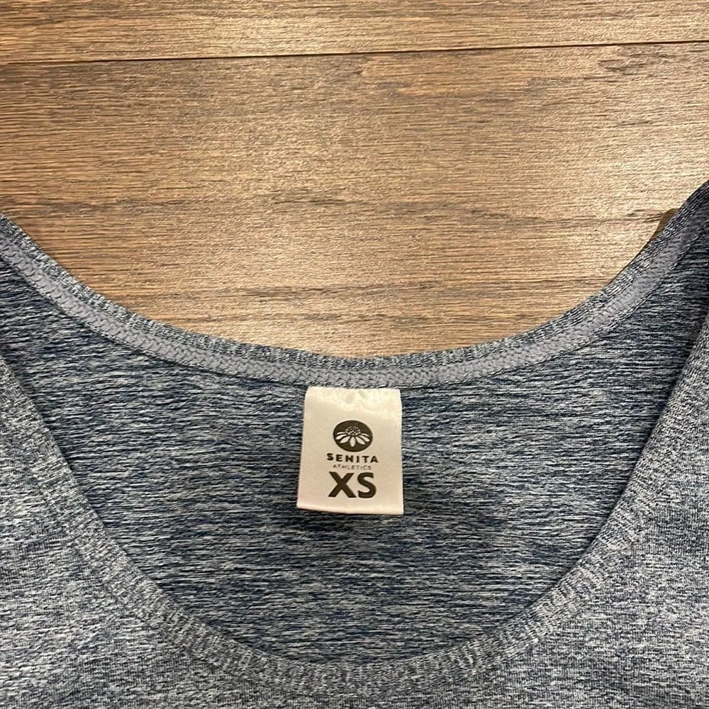 Senita Athletics Blue Boyfriend Tank - Size XS - Image 4