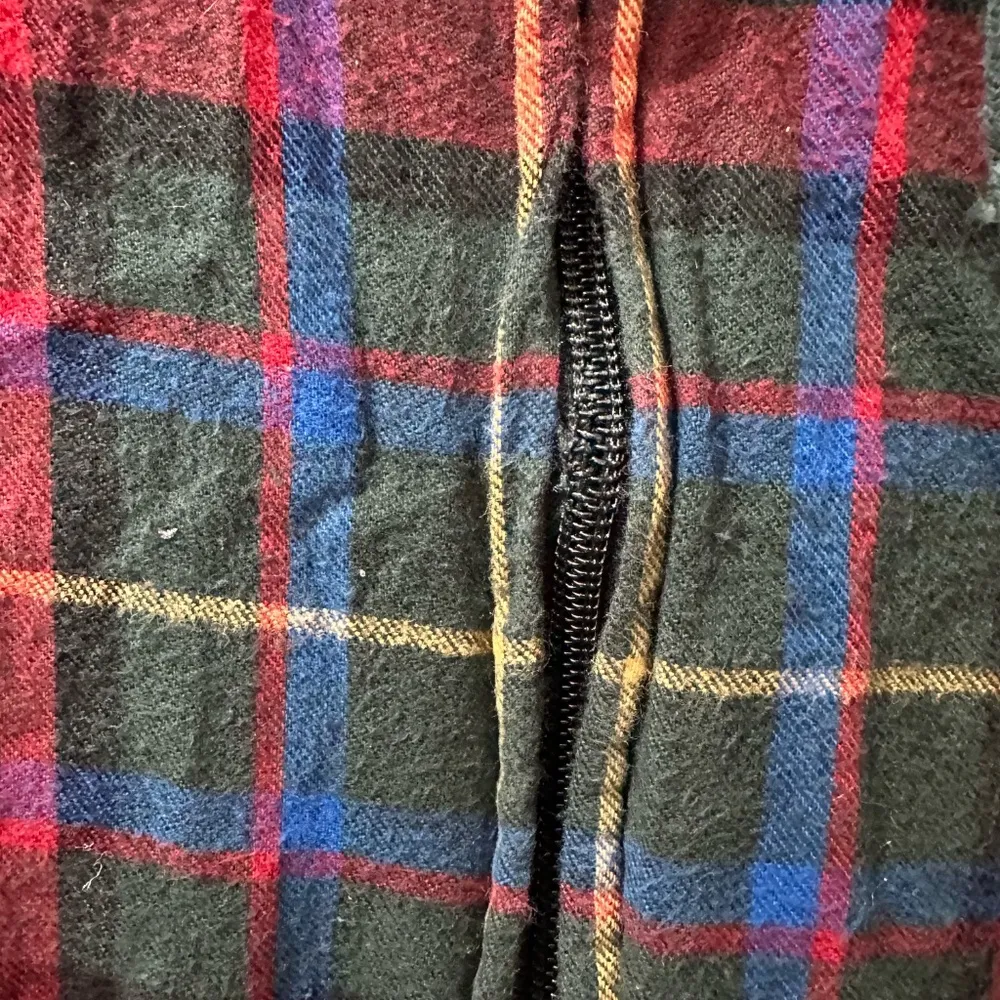 LL Bean Plaid Zip Up Hoodie in M - Image 2