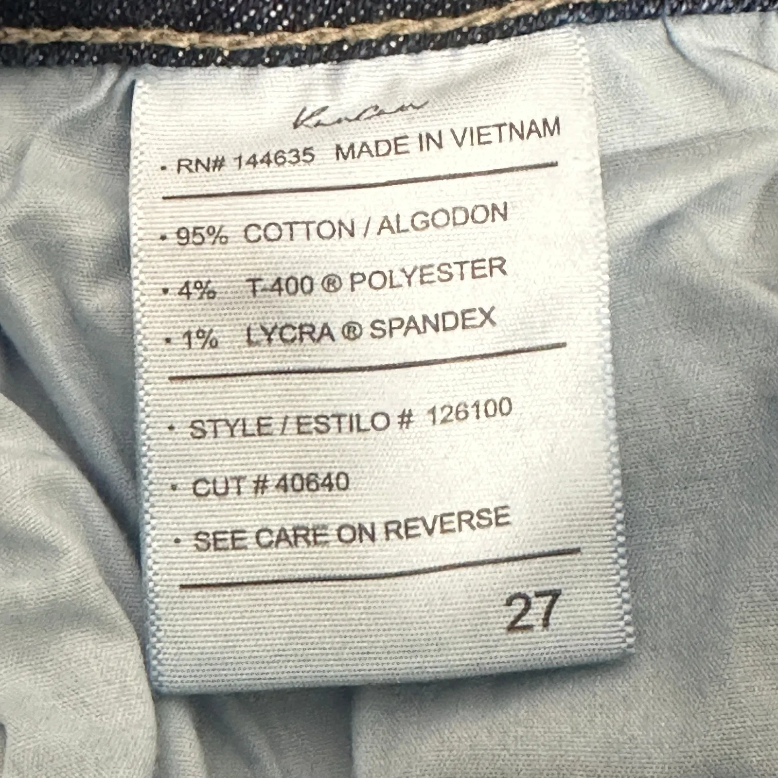 KanCan Distressed Boyfriend Jeans Womens 27 Dark Wash High Rise Stretch Frayed - Image 7