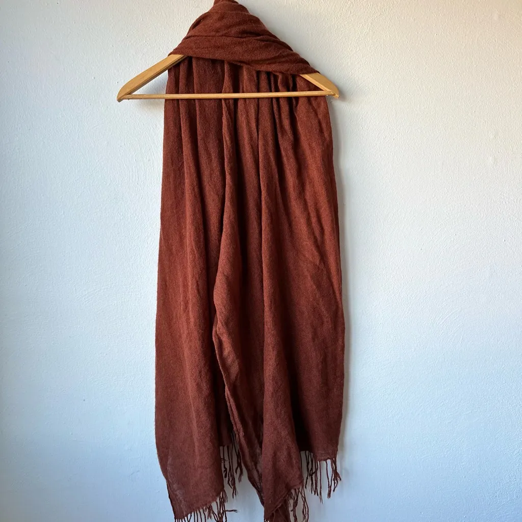 Women’s Burnt Orange Scarf - Image 3