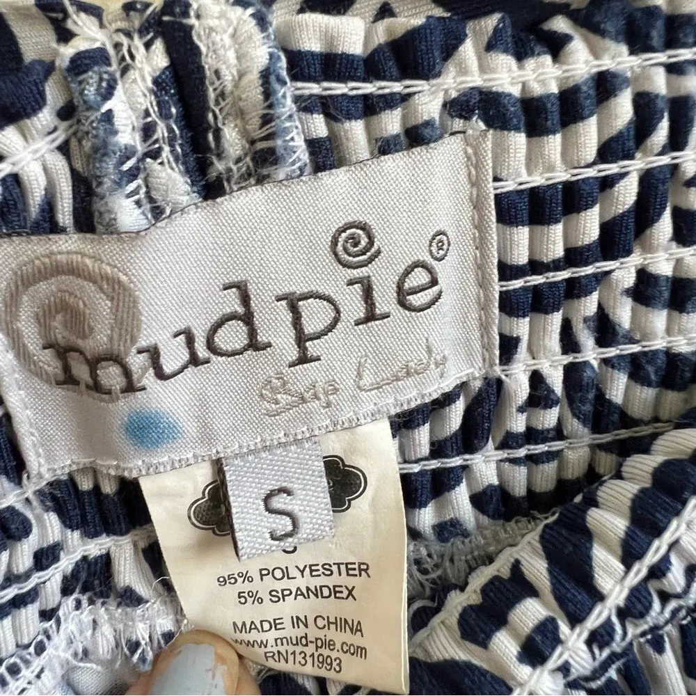 Mud Pie Pull-on Jersey Palazzo Pants with Tie Waist Size Small - Image 3