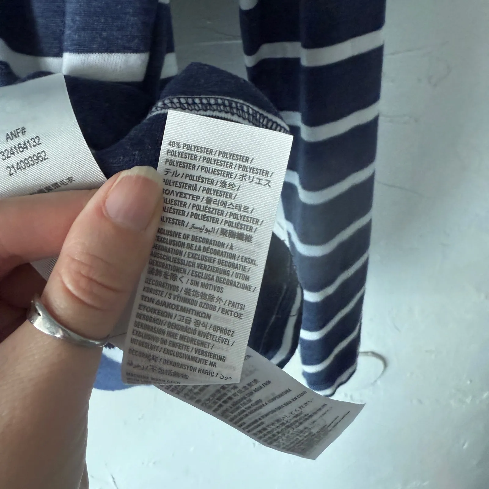 Hollister Striped Hoodie Long Sleeve Lightweight Pullover Women's Small Preppy - Image 7