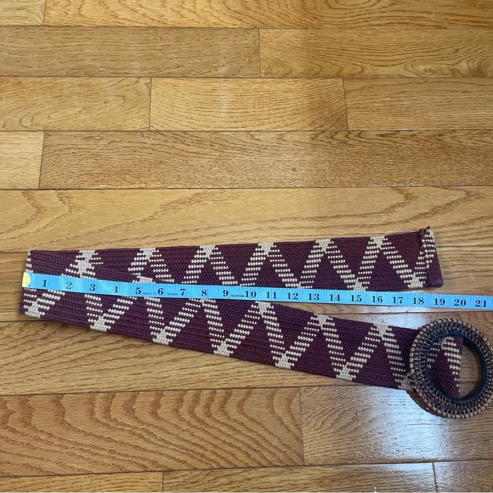 ZARA two-tone elastic belt Sz 90 EU, 34 US - Image 8