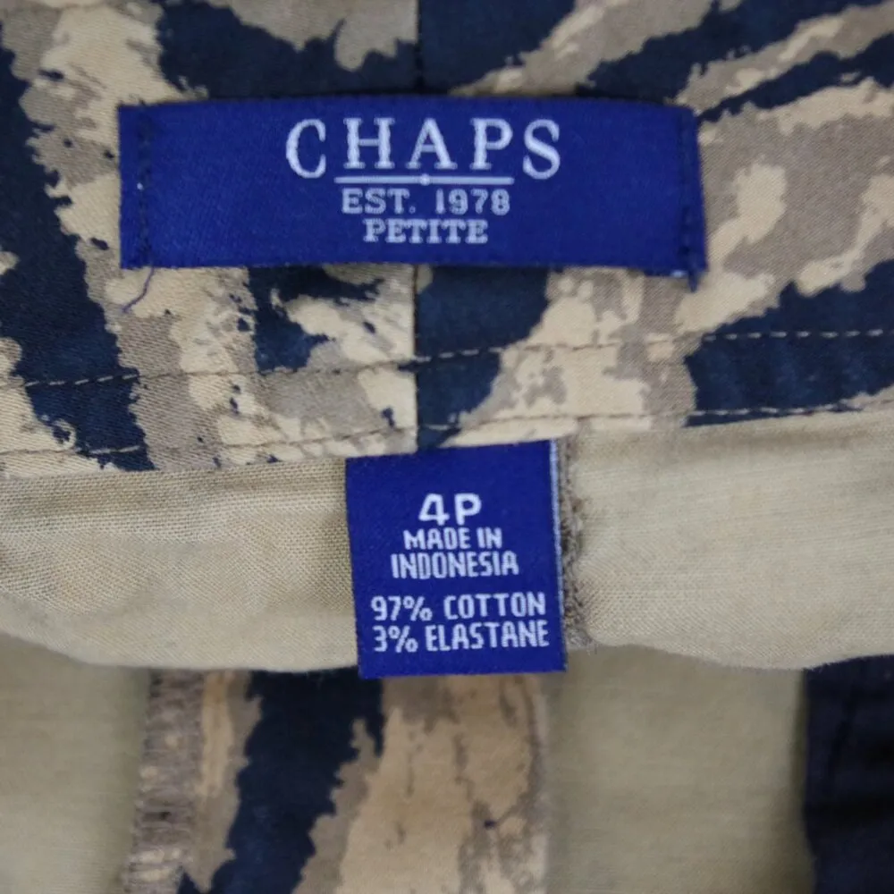 CHAPS Ralph Lauren  Animal Print Psychedelic Skirt Size 4P - Image 2