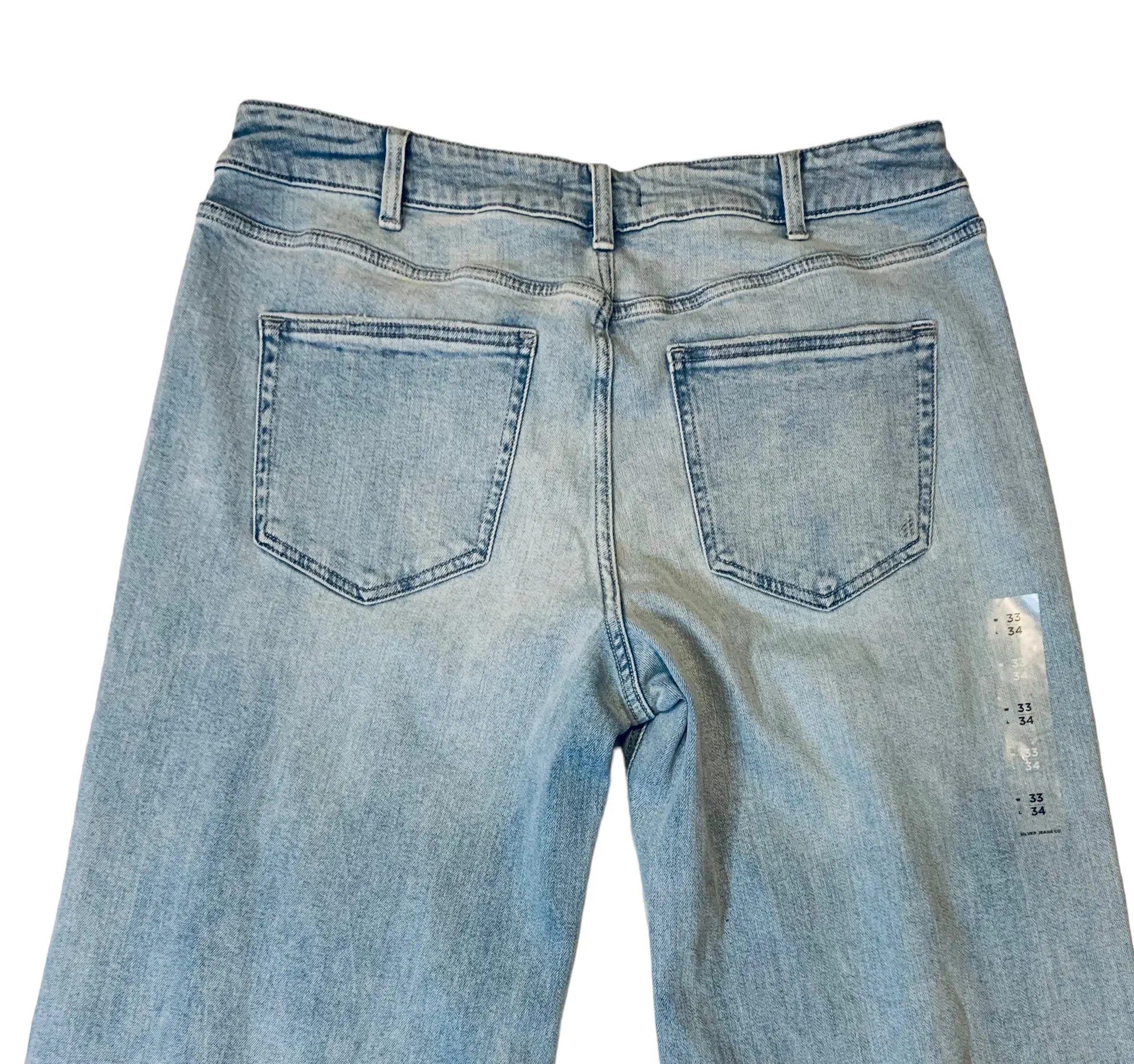 Silver Jeans NWOT High Rise Suki Wide Leg Jeans Size 33 TALL - Image 8