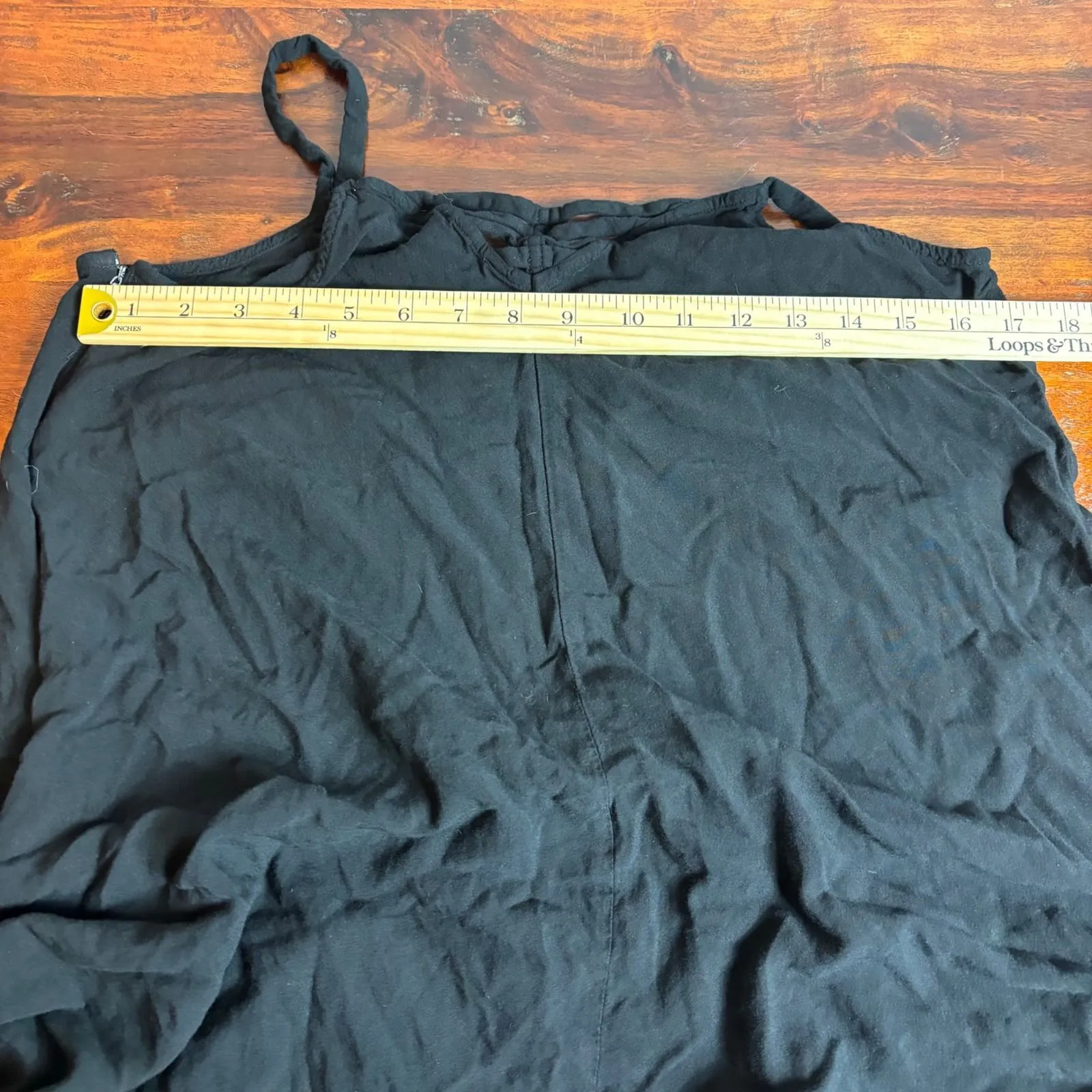 MSK Black Wide Leg Jumpsuit Cap Sleeve V Neck Women's Size L Size L - Image 9