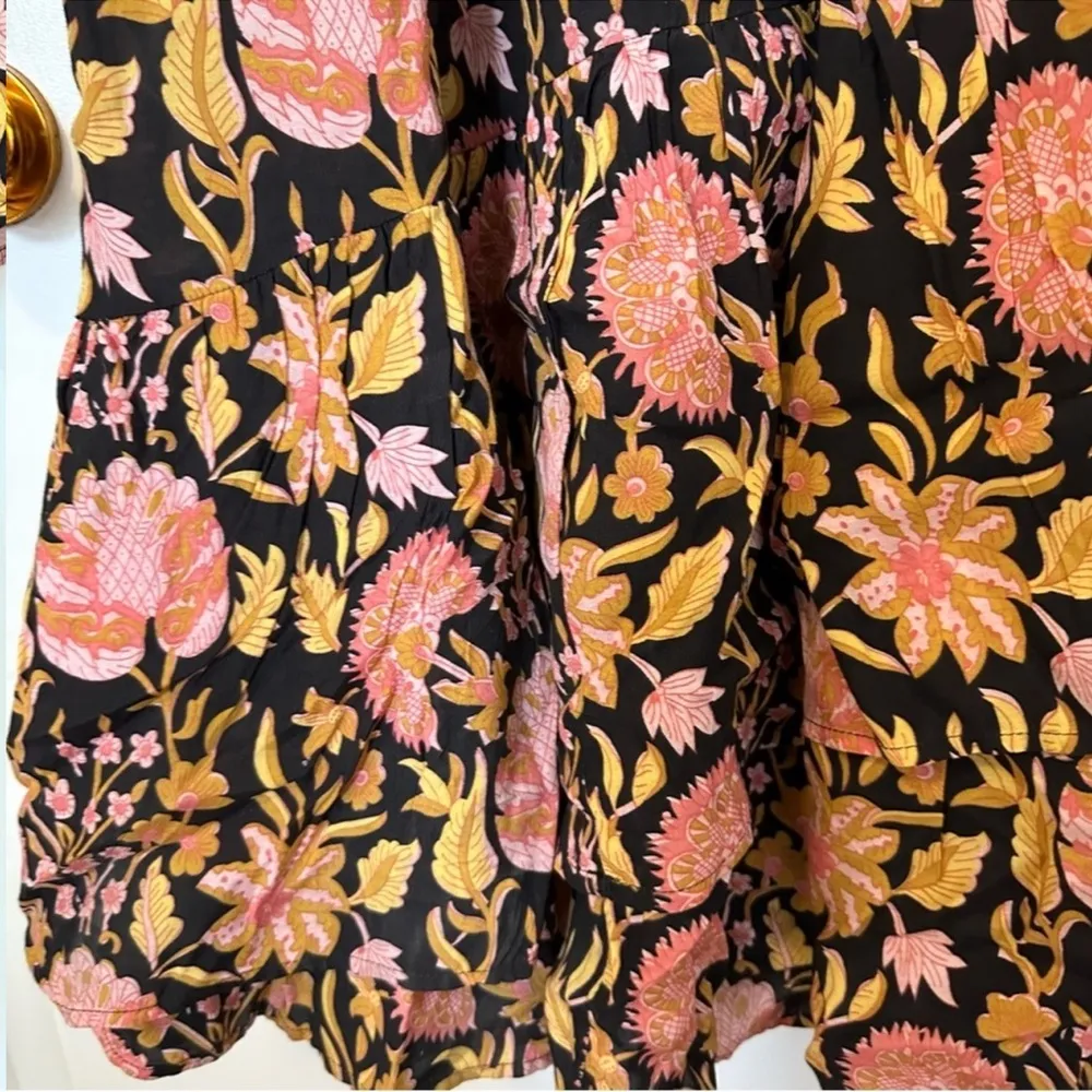 Soft Surroundings Marissa Tassel Tiered Floral Maxi Dress Womens 6 - Image 8