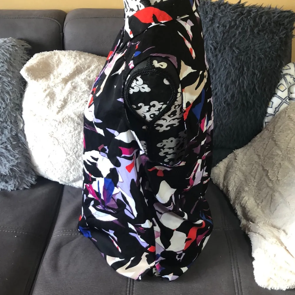 DANA BUCHMAN Colorful Tank Blouse Size Large - Image 4