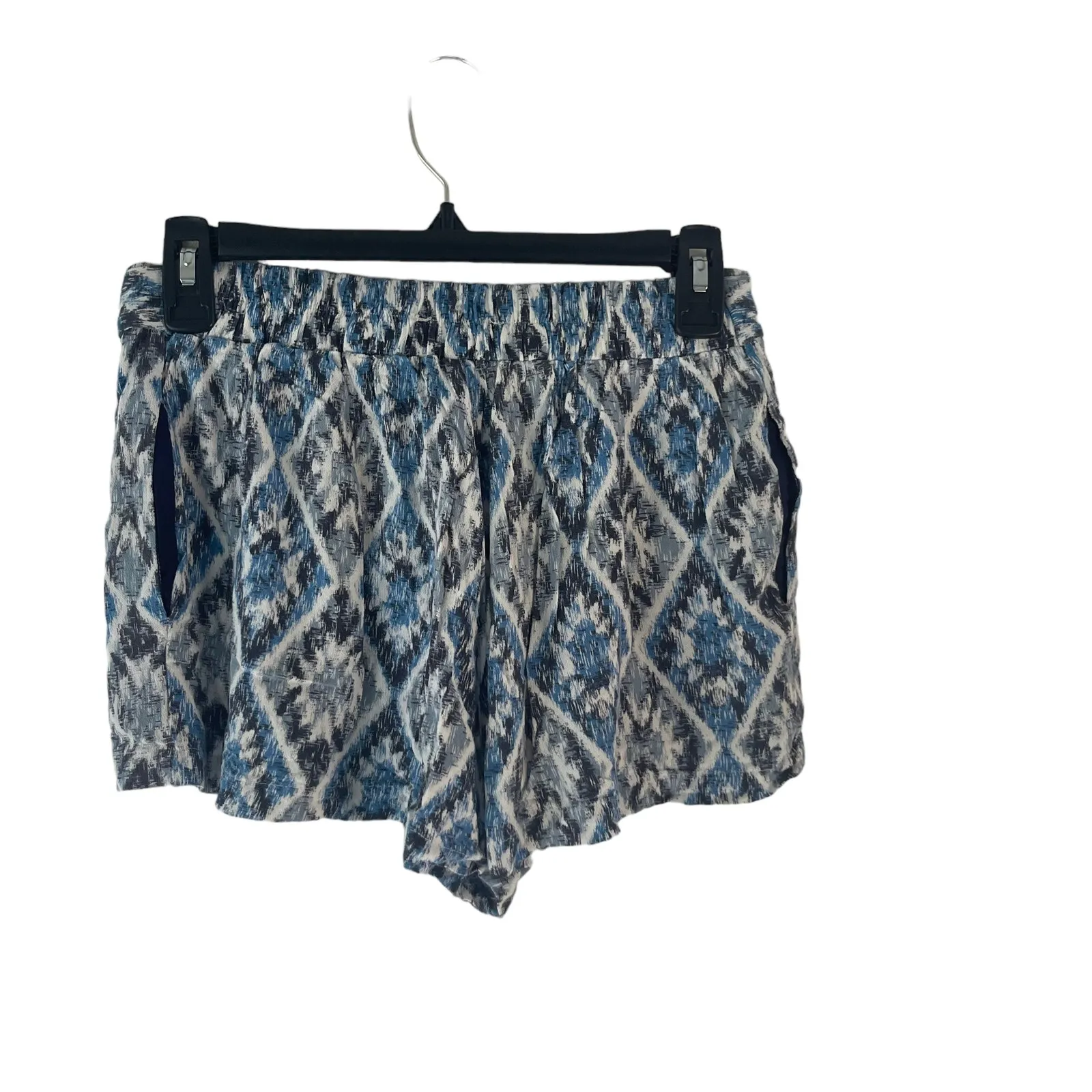Anthropologie Skies‎ Are Blue Women's Size Small Flowy Printed Blue Tie Shorts - Image 4