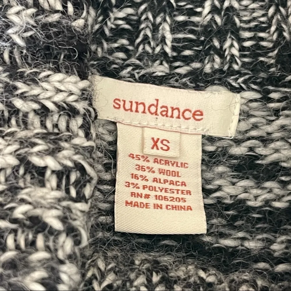 Sundance Wool Aplaca Blend Turtleneck Sweater Women’s Size XS Gray - Image 8
