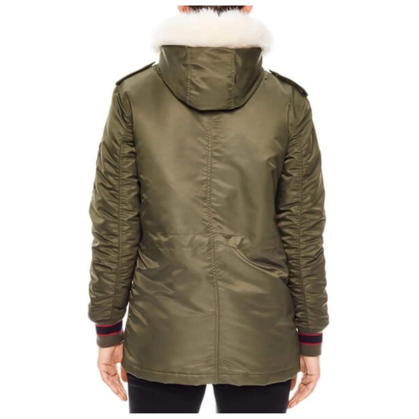 Sandro Green Hooded Parka - Image 2