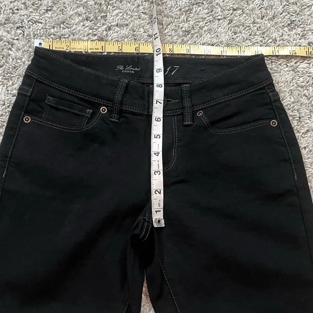 NEW The Limited 917 Low Rise Skinny Jeans Denim Black Dark Wash Size 2 Stretchy - Image 5