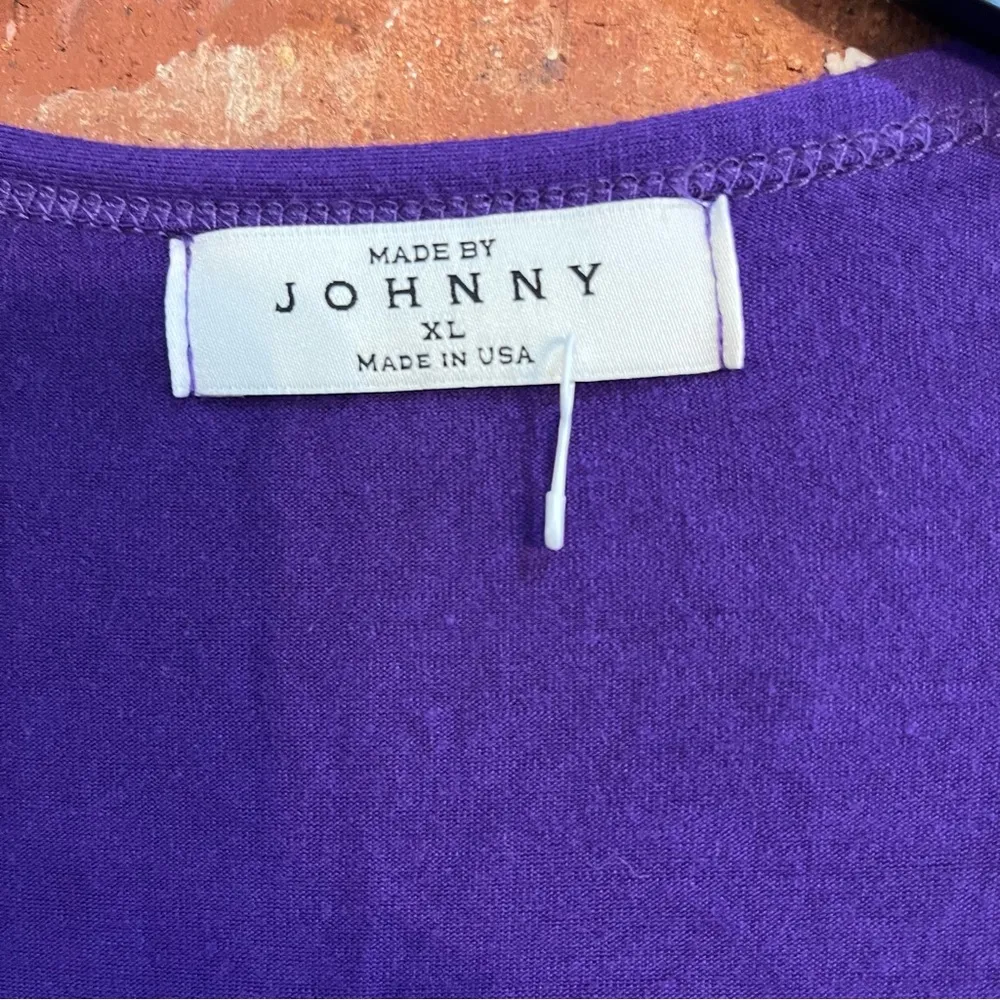 Made By Johnny womens lightweight open front lagenlook artsy cardigan purple Size XL - Image 4