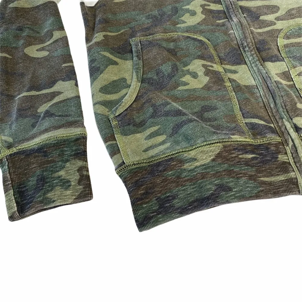 Lucky Brand VHTF: new  シ Embroidered Winged Peace Sign Zip Hoodie Sweatshirt シ - Image 5