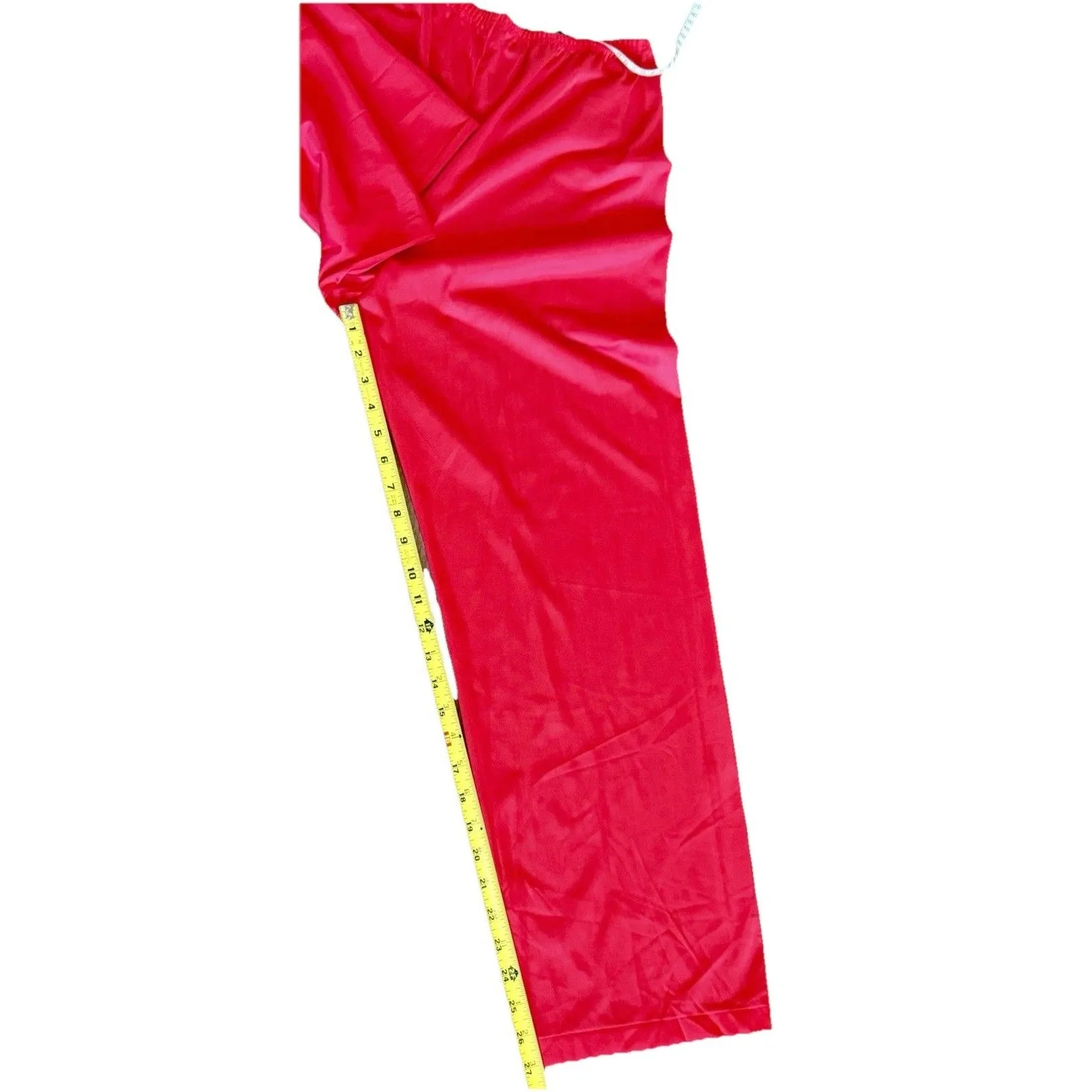 Vintage Vanity Fair Red Pajama Set. Nylon USA. M Late 80s Sleepwear NWT Size M - Image 10