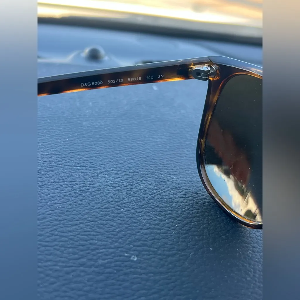 EUC Dolce & Gabbana D&G 8080 Havana Sunglasses - Image 5