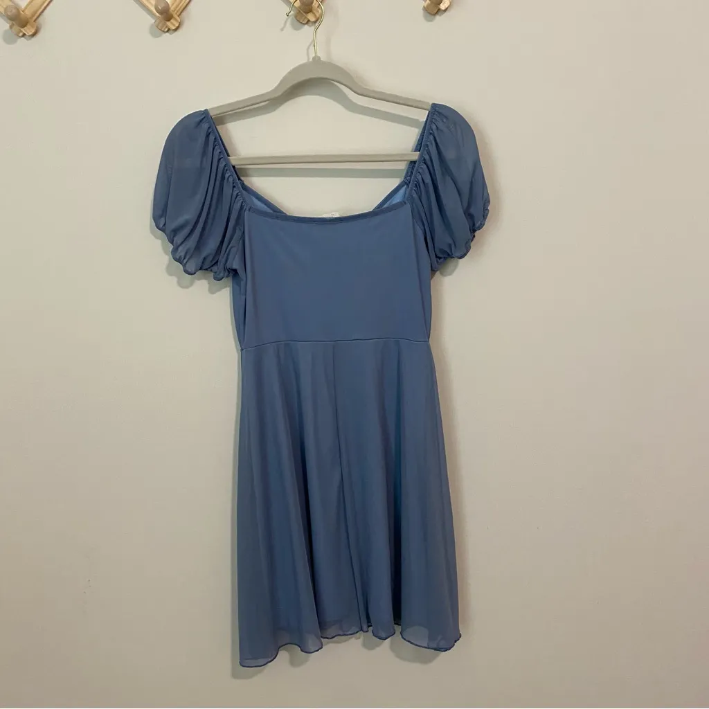 See You Monday Powder Blue Mini Dress size Medium - Image 6