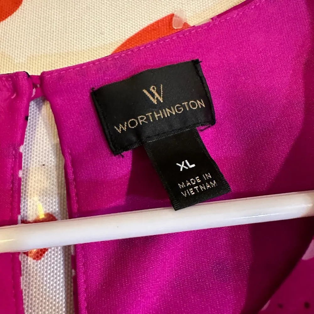 Fuchsia Blouse Short sleeve XL - Image 5