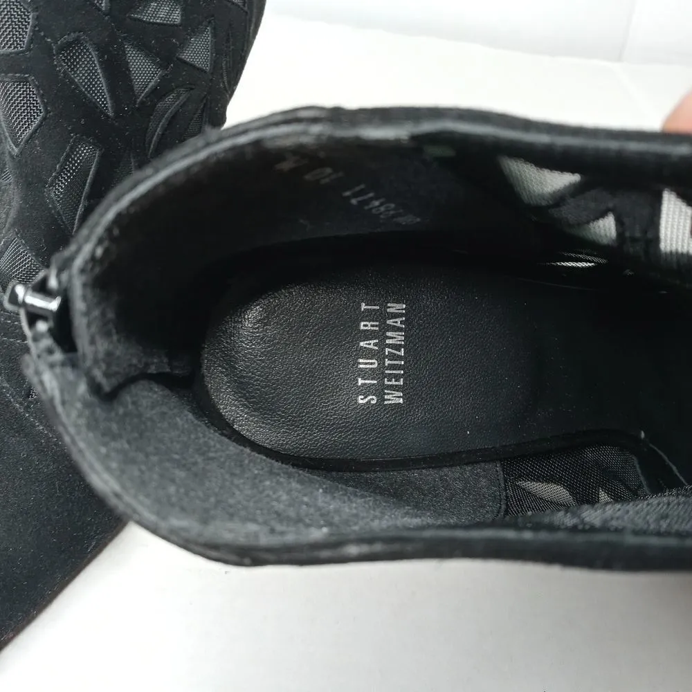 Stuart Weitzman CUTAWAY Ankle Boots Underlay Mesh - Image 8