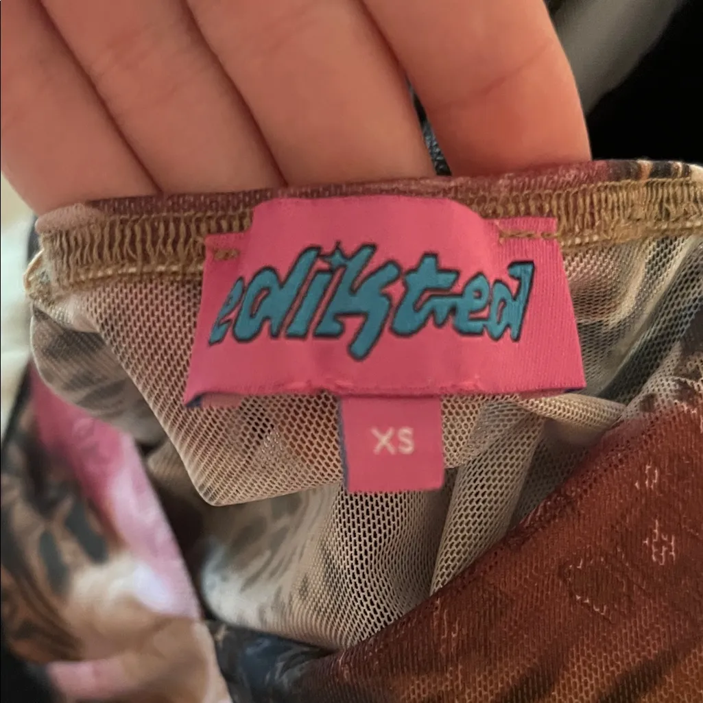 Edikted  Multicolor Patchwork Cami Top - Image 4