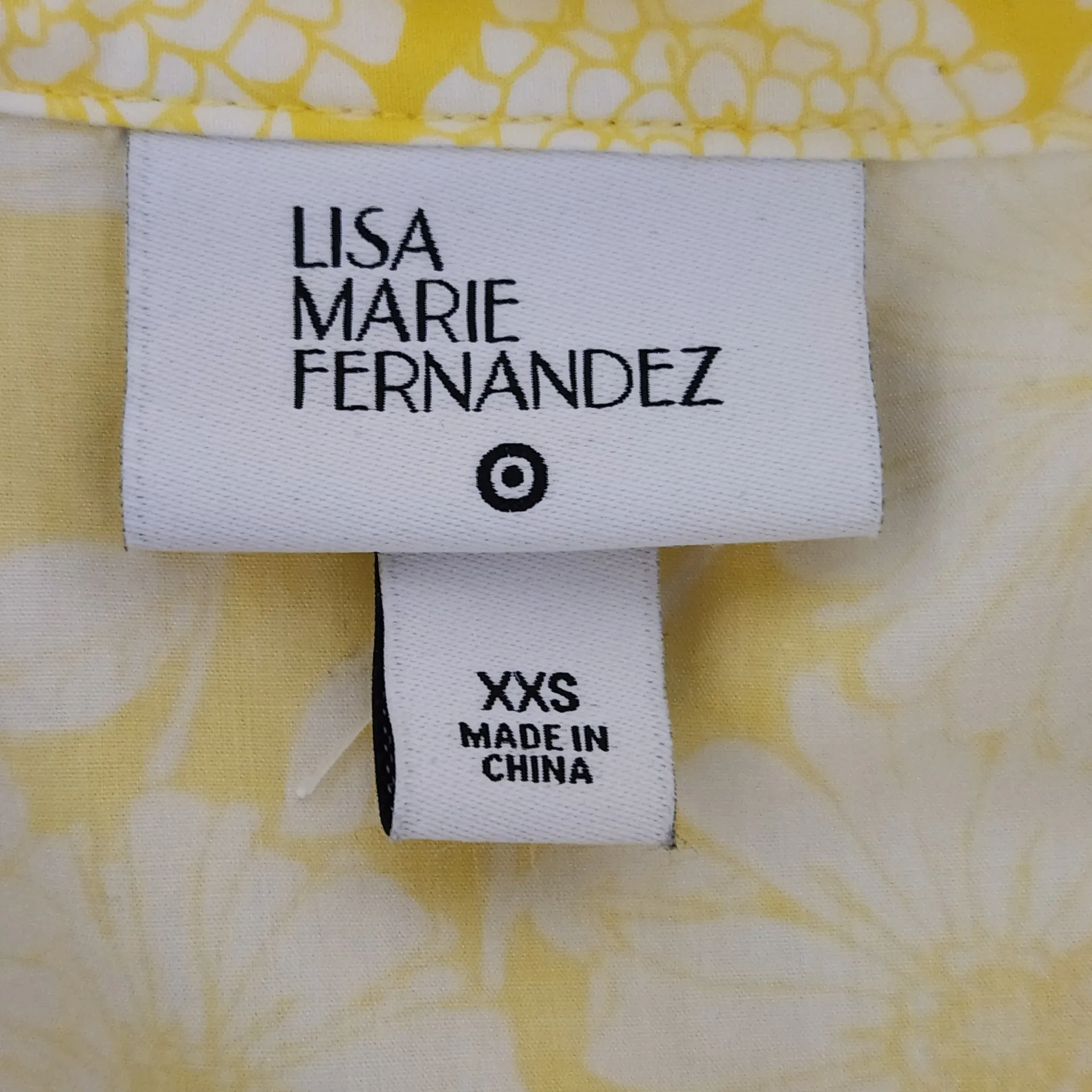 Lisa Marie Fernandez for Target Yellow Floral Tiered Mini Dress Size XXS - Image 7