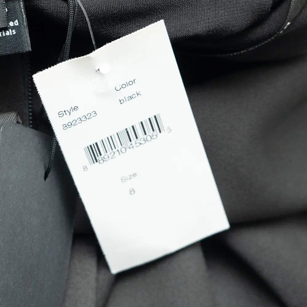 Black Halo.  Fiori Black Stretch Gown. - Image 7